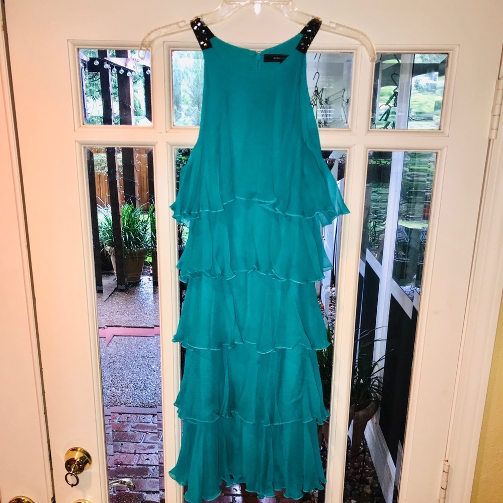 BCBG Flare Layer Cocktail Dress